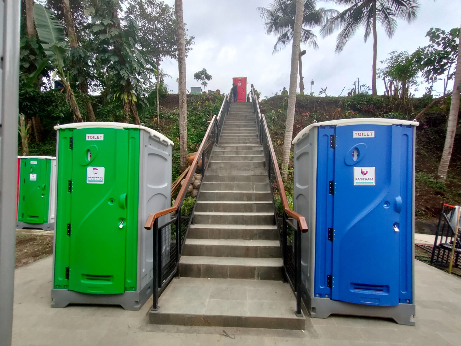 Festival Portable Toilet Setup